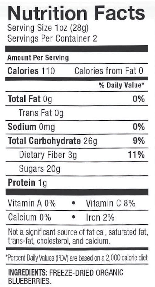 Organic Just Blueberries