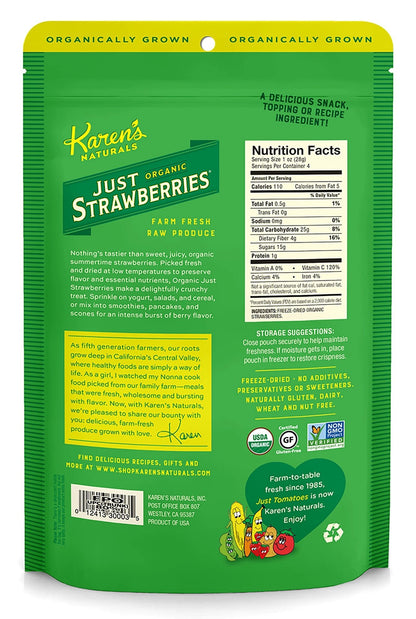 Organic Just Strawberries - Karen's Naturals
