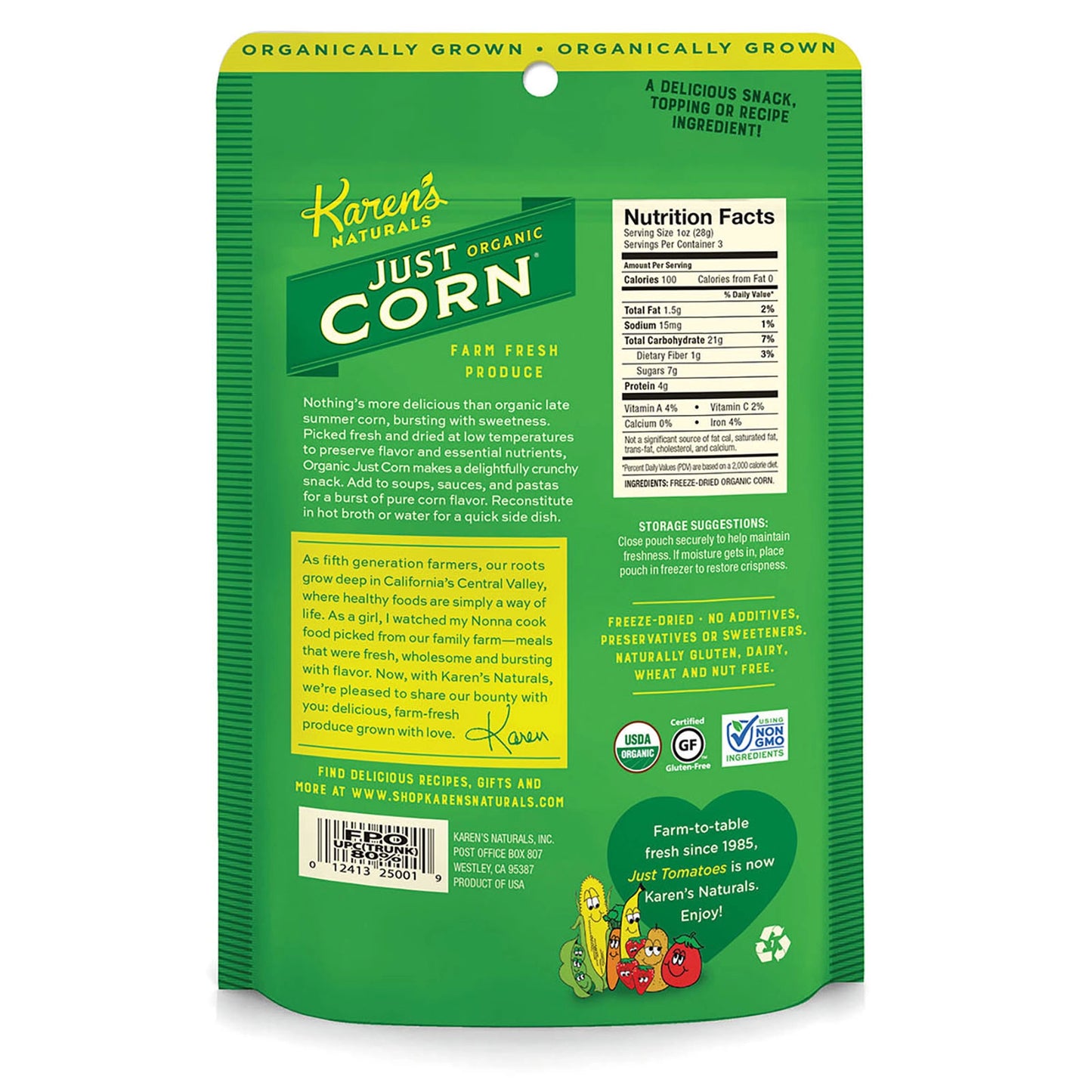 Organic Just Corn