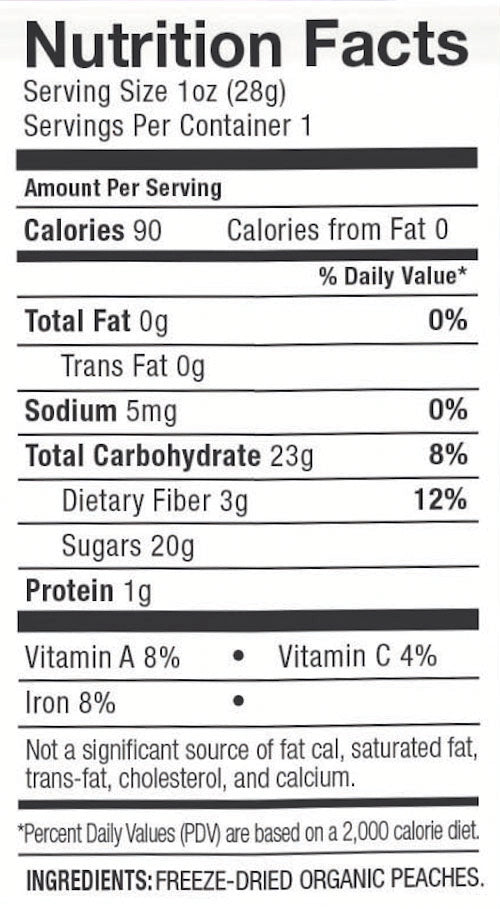 Organic Just Peaches