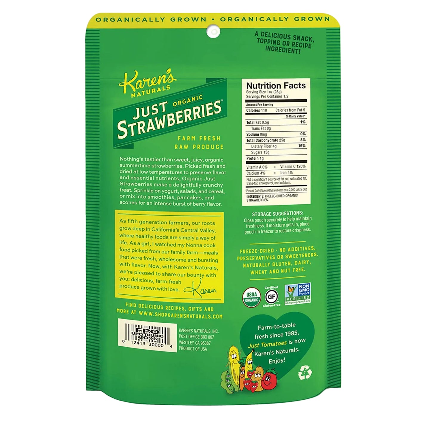 Organic Just Strawberries