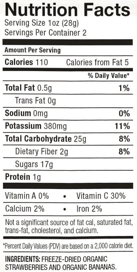 Organic Just Strawberries 'n Bananas