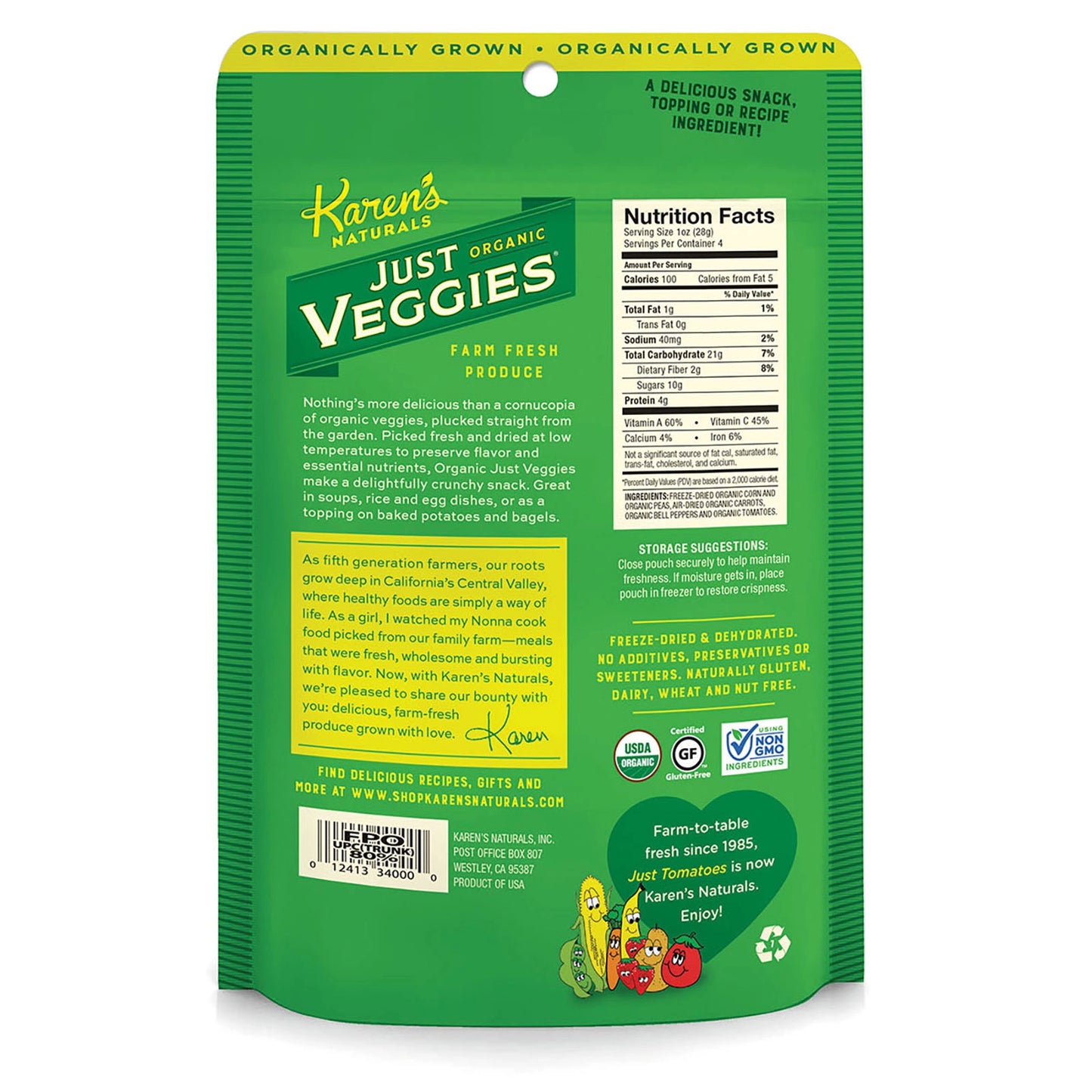 Organic Just Veggies