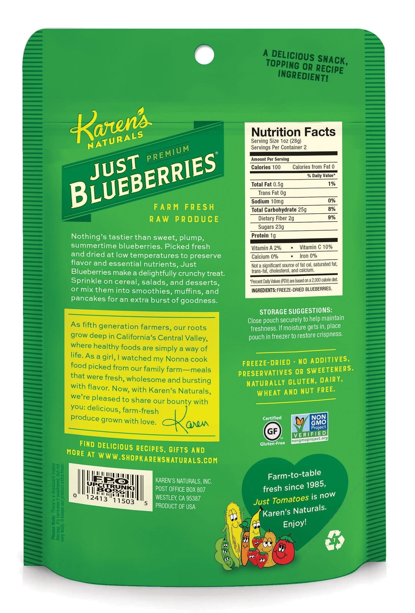 Just Blueberries - Karen's Naturals