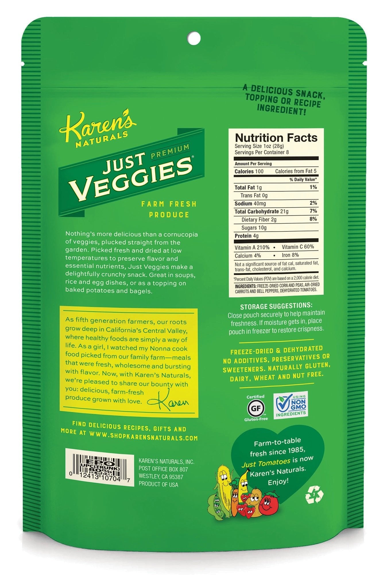 Just Veggies - Karen's Naturals