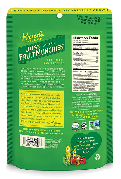 Organic Just Fruit Munchies - Karen's Naturals