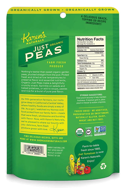 Organic Just Peas - Karen's Naturals
