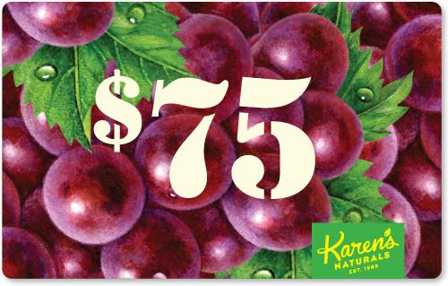 $75 Gift Card - Karen's Naturals